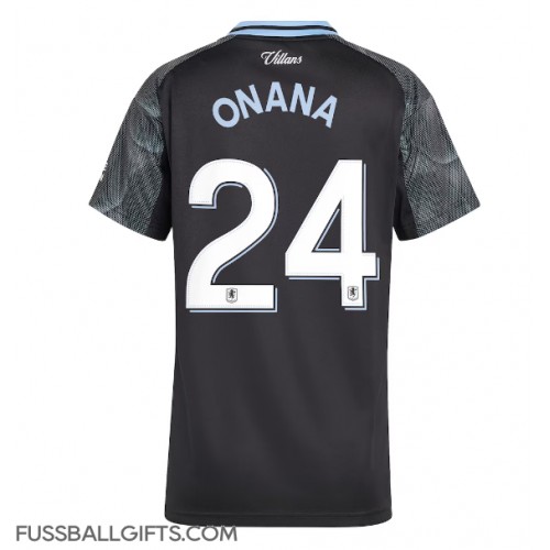 Aston Villa Amadou Onana #24 Fußballbekleidung Auswärtstrikot Damen 2025-26 Kurzarm